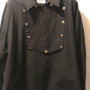 A “SCULLY”men’s western shirt w/silver buttons 4XL